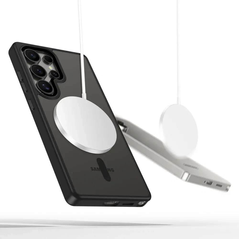 Etui Tech-Protect Magmat MagSafe Samsung Galaxy S25 Ultra Black/clear