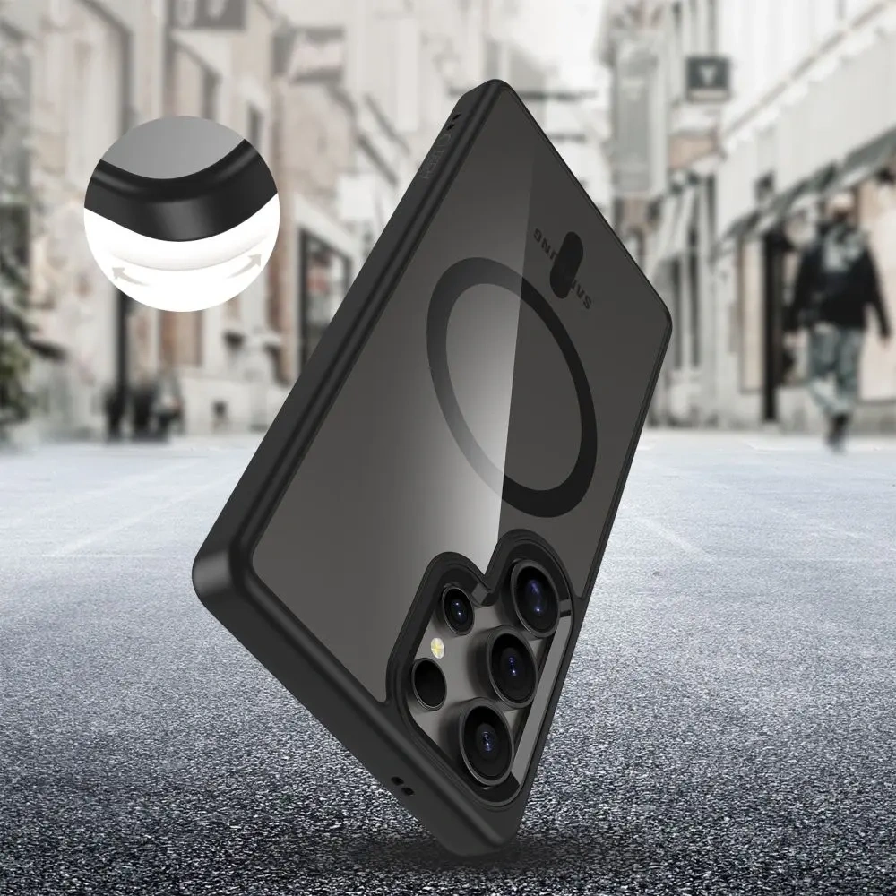 Etui Tech-Protect Magmat MagSafe Samsung Galaxy S25 Ultra Black/clear