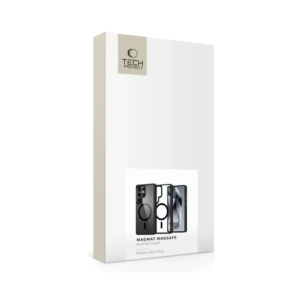 Etui Tech-Protect Magmat MagSafe Samsung Galaxy S25 Ultra Black/clear