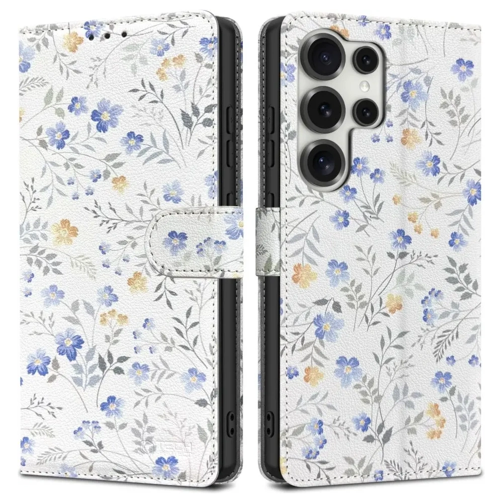 Etui Tech-Protect Wallet Samsung Galaxy S25 Ultra Spring Flowers