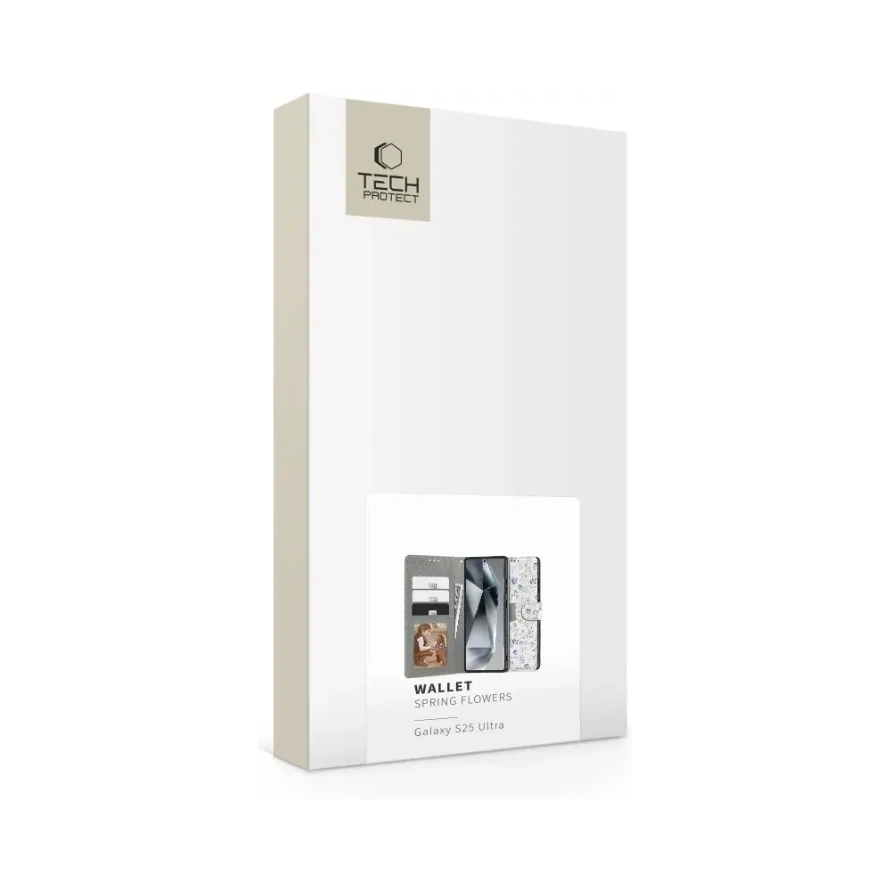 Etui Tech-Protect Wallet Samsung Galaxy S25 Ultra Spring Flowers