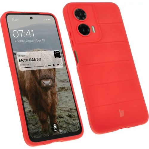 Kup Pancerne etui Bizon Case Tur do Motorola Moto G35 5G czerwone - BIZ8117 - {ean13} - Sklep Home Screen