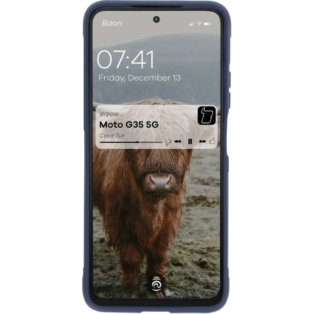 Pancerne etui Bizon Case Tur do Motorola Moto G35 5G granatowe