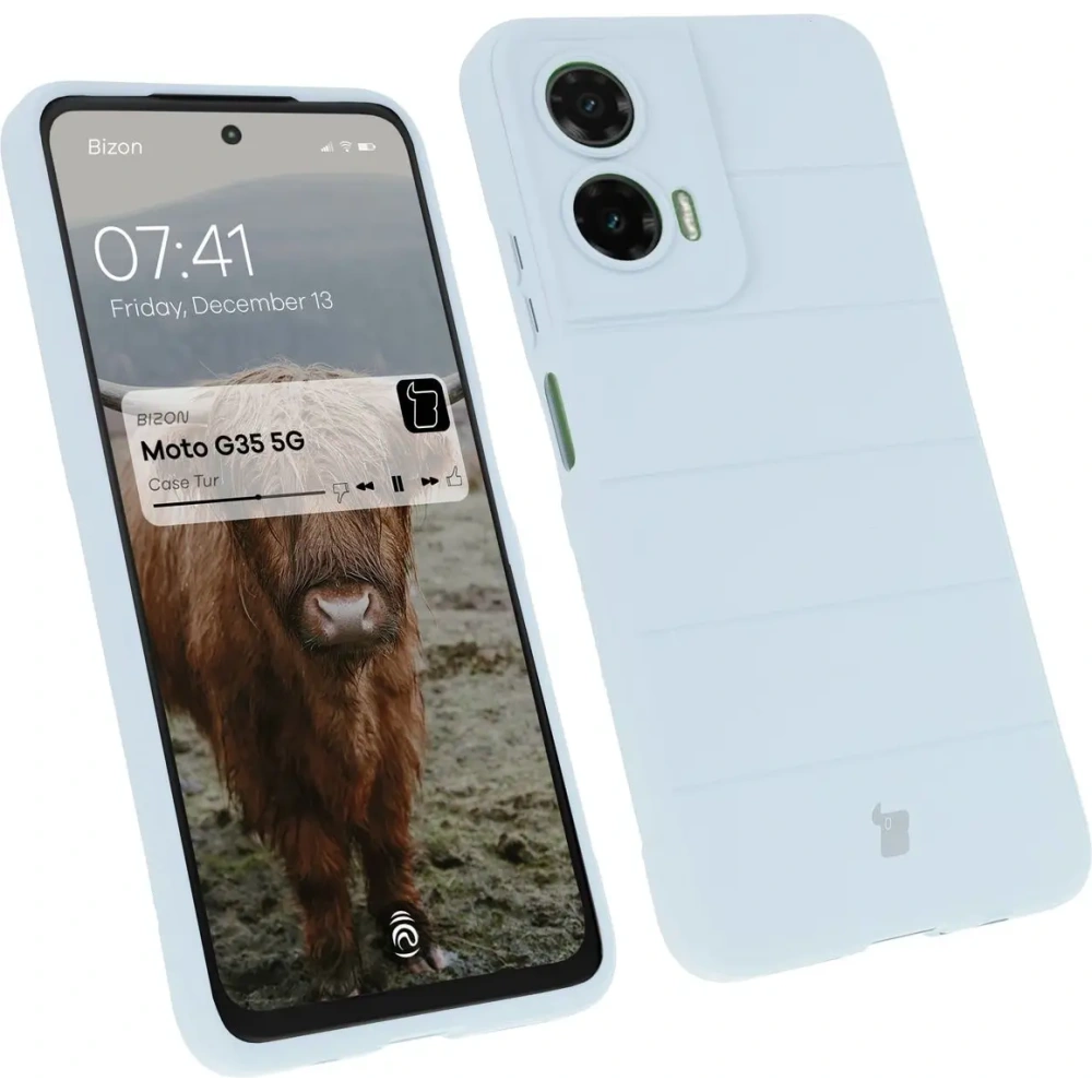 Pancerne etui Bizon Case Tur do Motorola Moto G35 5G jasnoniebieskie