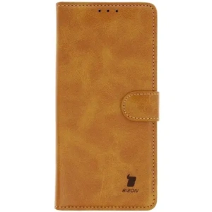 Etui z klapką Bizon Case Pocket do Samsung Galaxy S25 Ultra brązowe