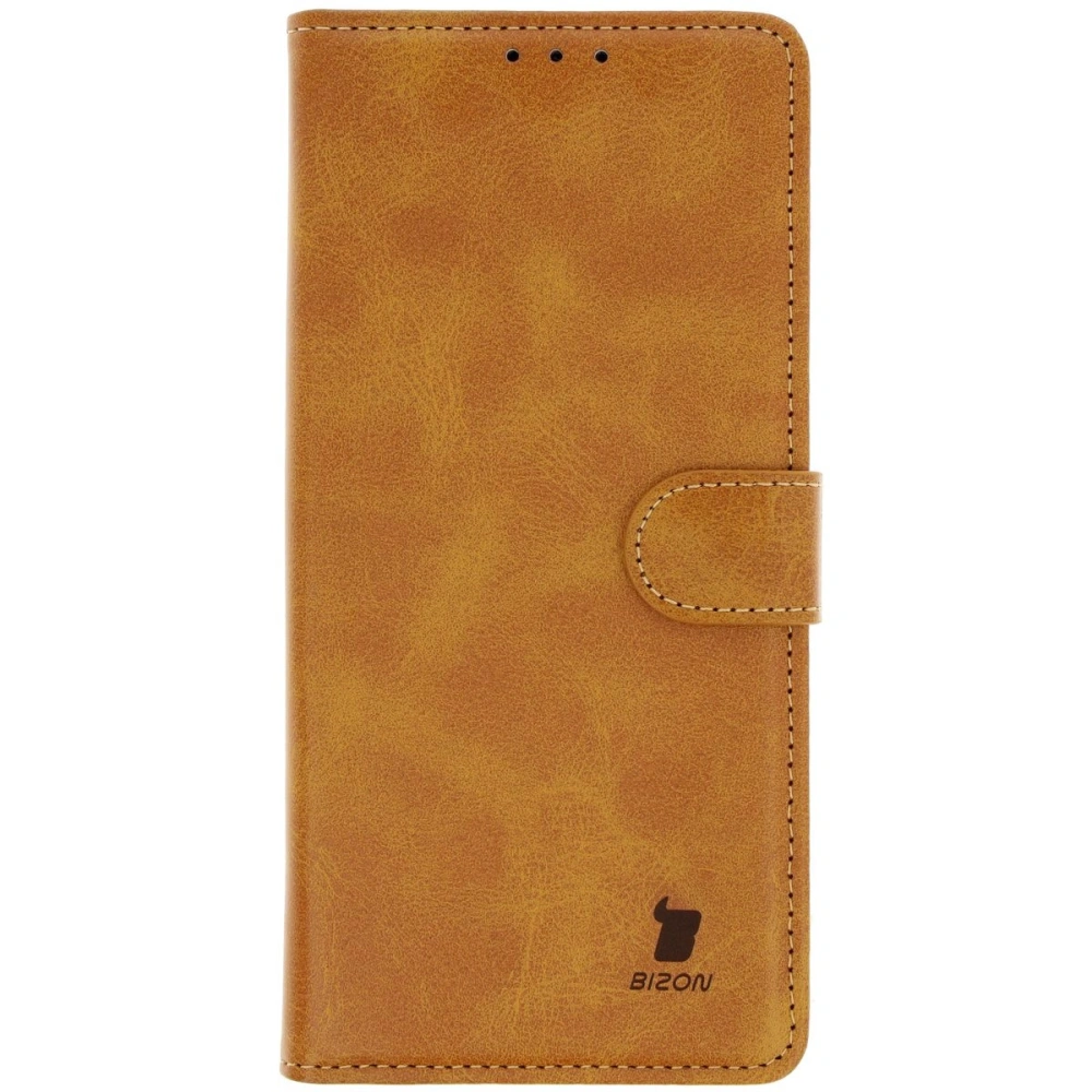 Etui z klapką Bizon Case Pocket do Samsung Galaxy S25 Ultra brązowe
