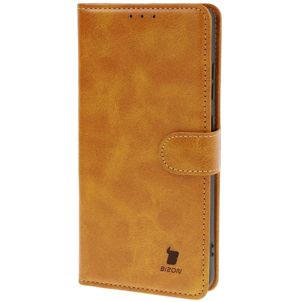 Etui z klapką Bizon Case Pocket do Samsung Galaxy S25 Ultra brązowe
