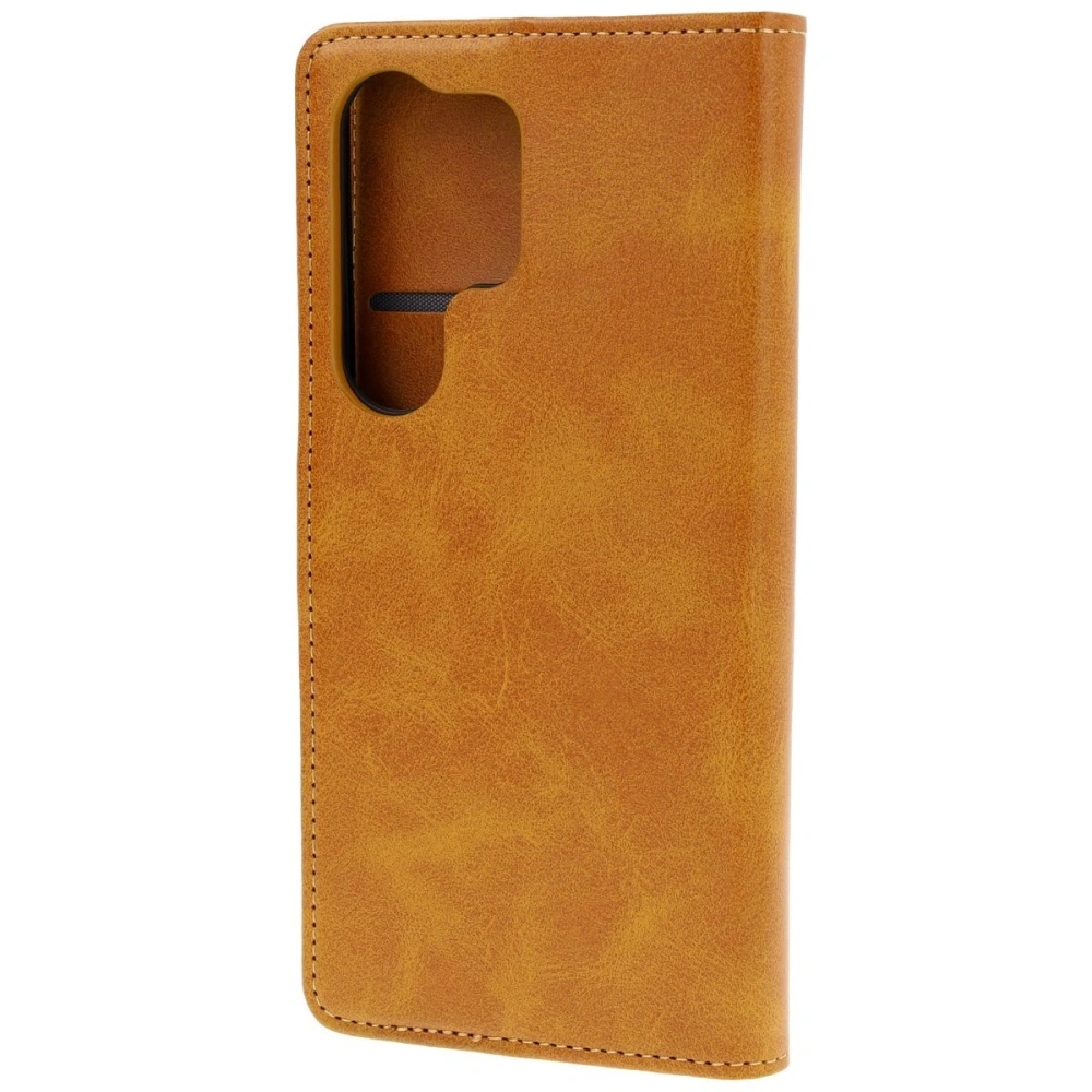 Etui z klapką Bizon Case Pocket do Samsung Galaxy S25 Ultra brązowe