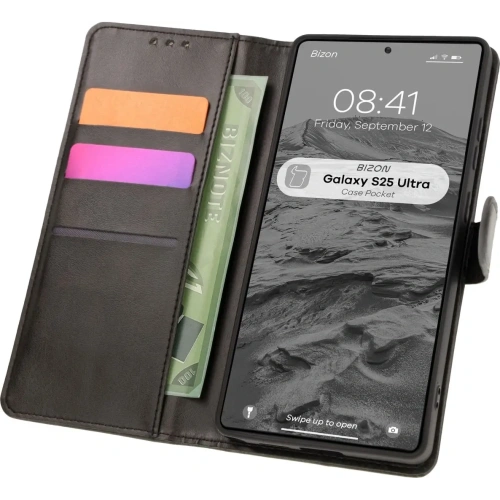 Kup Etui s klopou Bizon Case Pocket pro Samsung Galaxy S25 Ultra černé - BIZ8122 - {ean13} - Sklep Home Screen