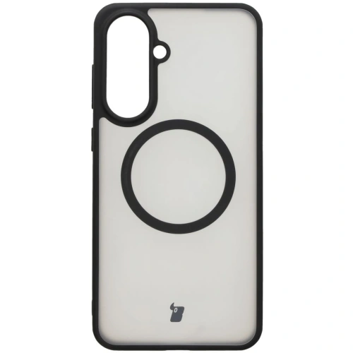 Kup Etui z pierścieniem magnetycznym Bizon Case MatteO do Samsung Galaxy A56 5G półprzezroczyste z czarną ramką - BIZ8124 - {ean13} - Sklep Home Screen