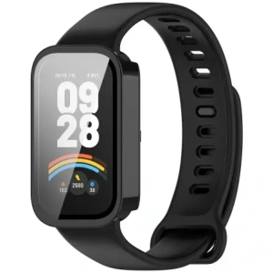 Kup Bizon Case+Glass Watch Xiaomi Smart Band 9 Activ / Redmi Band 3 negru - BIZ8125 - {ean13} - Sklep Home Screen