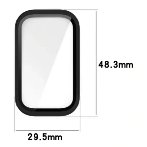 Kup Bizon Case+Glass Watch Xiaomi Smart Band 9 Activ / Redmi Band 3 negru - BIZ8125 - {ean13} - Sklep Home Screen