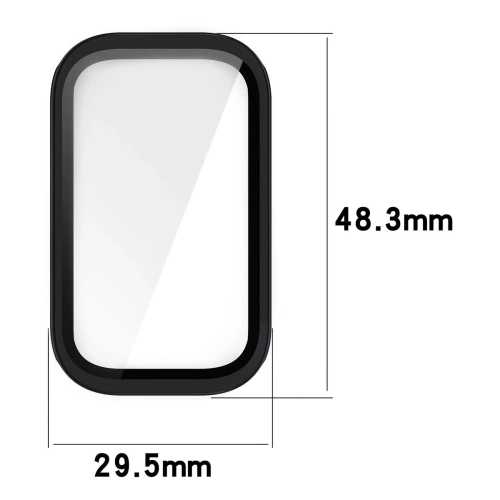 Kup Etui ze szkłem do zegarka Bizon Case+Glass Watch do Xiaomi Smart Band 9 Active / Redmi Band 3 czarne - BIZ8125 - {ean13} - Sklep Home Screen
