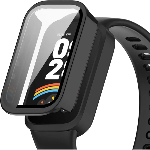 Kup Etui ze szkłem do zegarka Bizon Case+Glass Watch do Xiaomi Smart Band 9 Active / Redmi Band 3 czarne - BIZ8125 - {ean13} - Sklep Home Screen