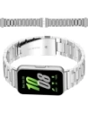 Pásek z nerezové oceli Bizon Strap Watch Aura do Samsung Galaxy Fit 3 stříbrný