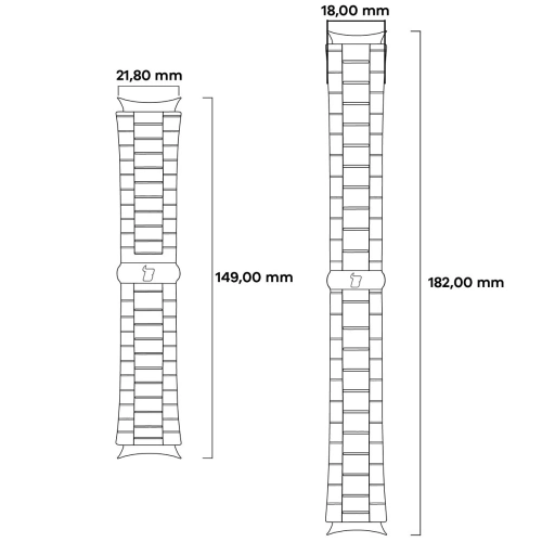 Kup Pasek ze stali nierdzewnej Bizon Strap Watch Aura do Samsung Galaxy Fit 3 zlatý - BIZ8128 - {ean13} - Sklep Home Screen