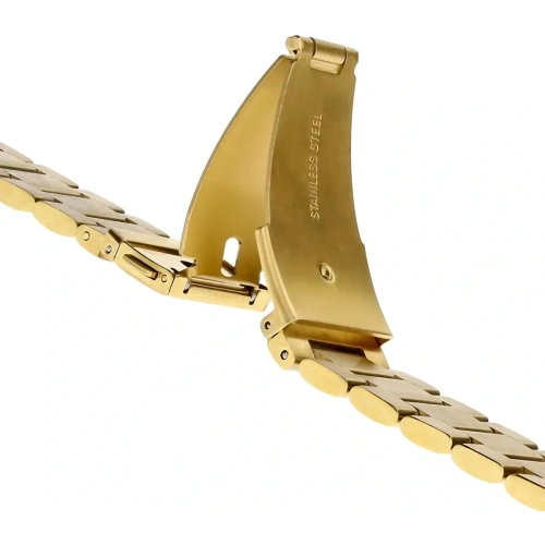 Kup Pasek ze stali nierdzewnej Bizon Strap Watch Aura do Samsung Galaxy Fit 3 zlatý - BIZ8128 - {ean13} - Sklep Home Screen