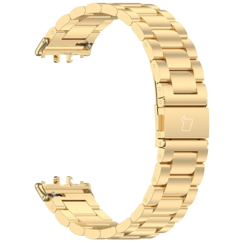 Kup Pasek ze stali nierdzewnej Bizon Strap Watch Aura do Samsung Galaxy Fit 3 złoty - BIZ8128 - {ean13} - Sklep Home Screen
