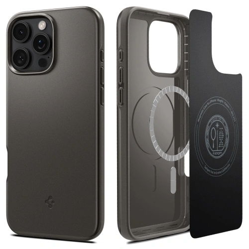 Kup Etui Spigen Thin Fit Mag MagSafe Apple iPhone 16 Pro Gunmetal - SPN16585 - {ean13} - Sklep Home Screen