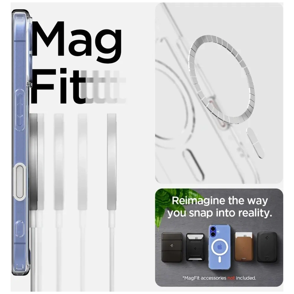 Etui Spigen Ultra Hybrid T Mag MagSafe Apple iPhone 16 White