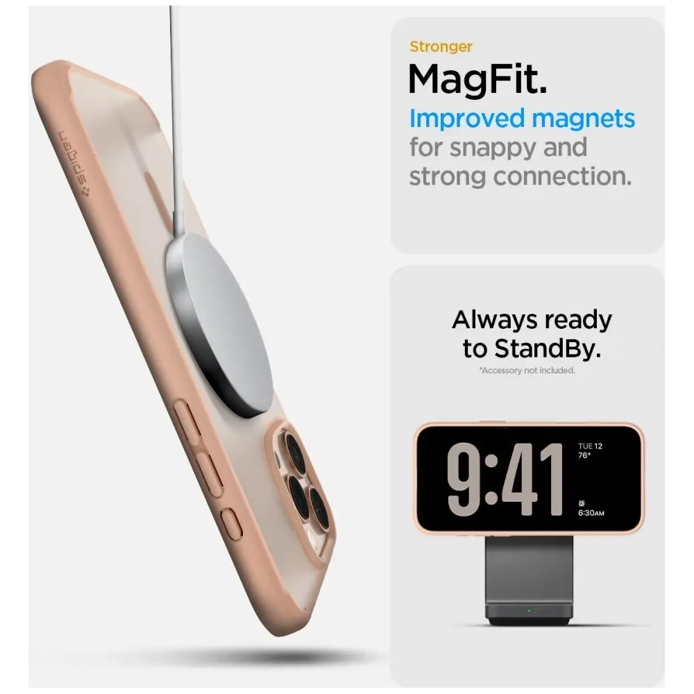 Etui Spigen Ultra Hybrid T Mag MagSafe Apple iPhone 16 Pro Max Frost Rose Titanium