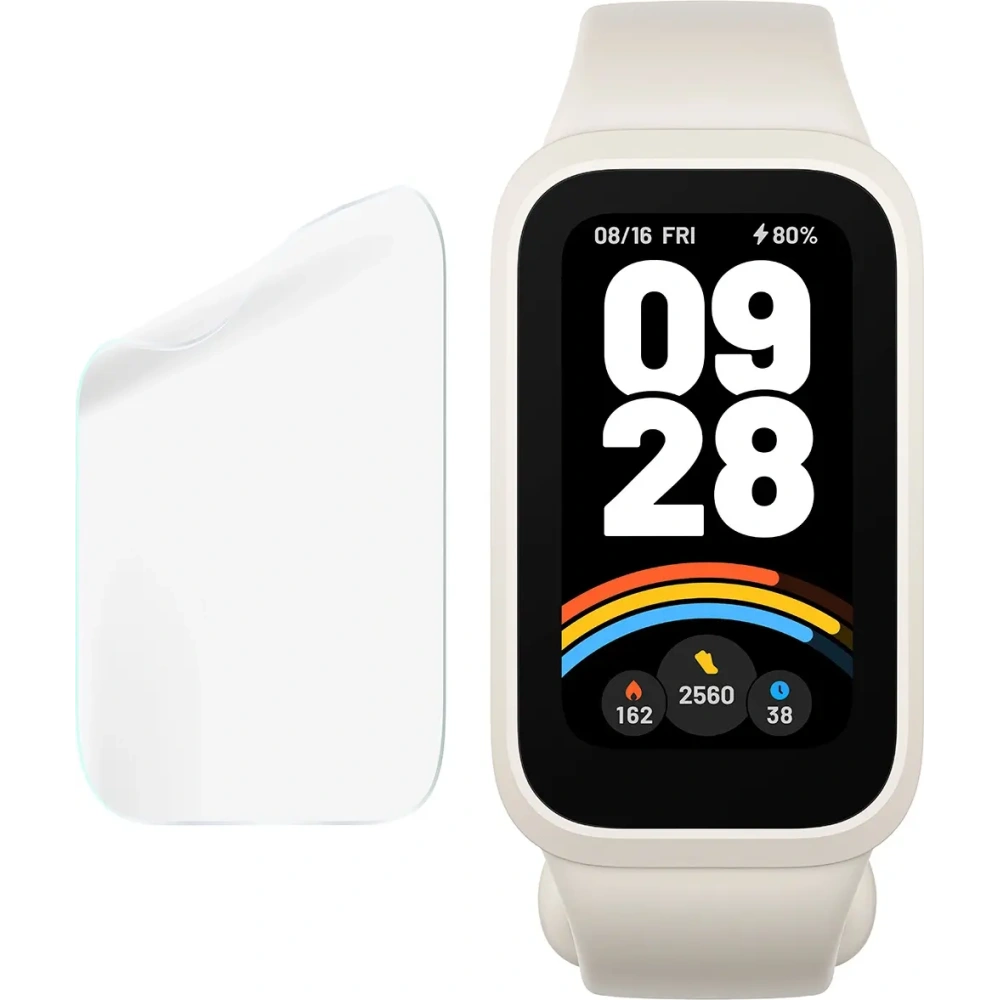 Folia hydrożelowa na ekran Bizon Glass Watch Hydrogel do Xiaomi Smart Band 9 Active / Redmi Band 3 [2 PACK]