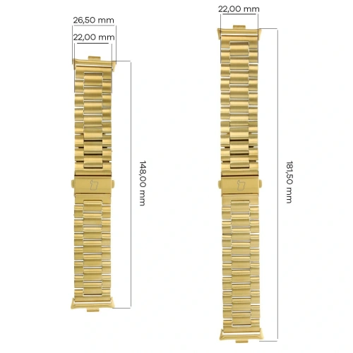 Buy Bizon Strap Watch Aura Xiaomi Redmi Watch 4 / Smart Band 8 Pro / 9 Pro gold - BIZ8131 - {ean13} - Home Screen Store Europe