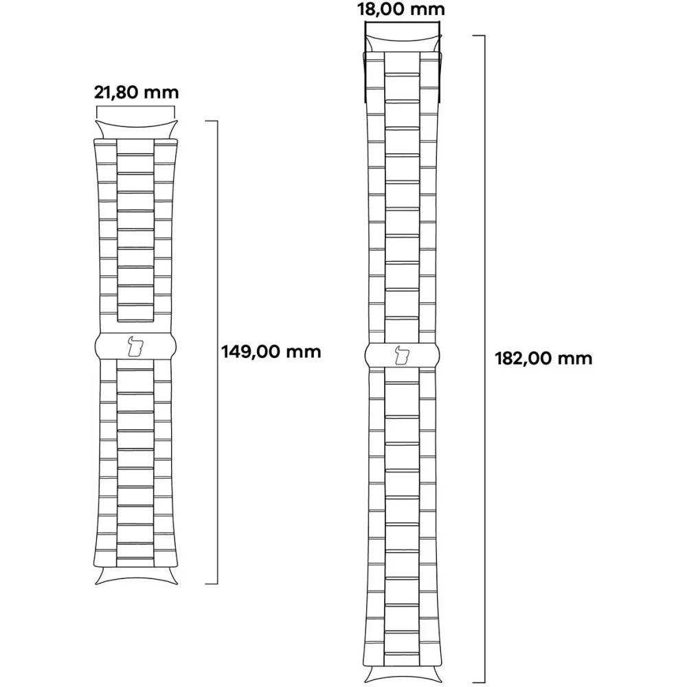 Pasek ze stali nierdzewnej Bizon Strap Watch Aura do Samsung Galaxy Fit 3 różowozłoty