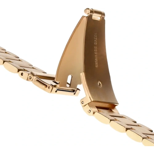 Kup Pasek ze stali nierdzewnej Bizon Strap Watch Aura do Samsung Galaxy Fit 3 różowozłoty - BIZ8132 - {ean13} - Sklep Home Screen