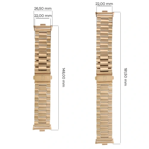 Kup Bizon Strap Watch Aura Xiaomi Redmi Watch 4 / Smart Band 8 Pro / 9 Pro aur roz - BIZ8134 - {ean13} - Sklep Home Screen