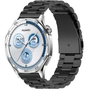 Kup Pasek ze stali nierdzewnej Bizon Strap Watch Aura do Smartwatcha 22 mm czarny - BIZ8136 - {ean13} - Sklep Home Screen