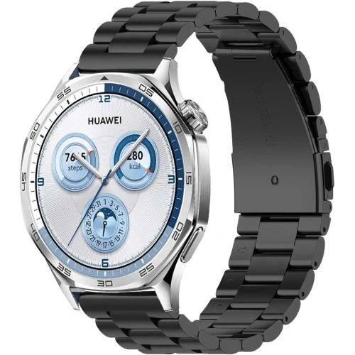 Kup Pasek ze stali nierdzewnej Bizon Strap Watch Aura do Smartwatcha 22 mm czarny - BIZ8136 - {ean13} - Sklep Home Screen