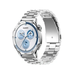 Kup Pasek ze stali nierdzewnej Bizon Strap Watch Aura do Smartwatcha 22mm srebrny - BIZ8139 - {ean13} - Sklep Home Screen