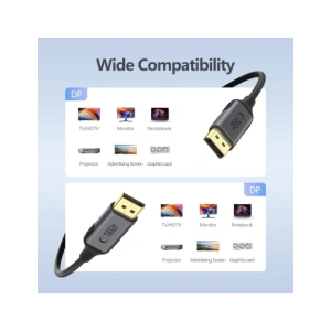 Buy Tech-Protect Ultraboost Cable DisplayPort / DisplayPort 1.4 4K 60Hz 200cm Black - THP3802 - {ean13} - Home Screen Store Europe