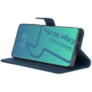 Kup Etui z klapką Bizon Case Pocket do Motorola Edge 50 Pro granatowe - BIZ8141 - {ean13} - Sklep Home Screen