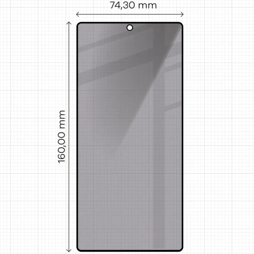 Buy Bizon Glass Edge Shadow Samsung Galaxy S25 Ultra tinted with a black frame - BIZ8142 - {ean13} - Home Screen Store Europe