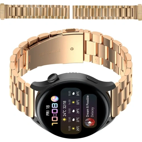 Kup Ceas inteligent Bizon Strap Aura 18 mm roz-auriu - BIZ8143 - {ean13} - Sklep Home Screen