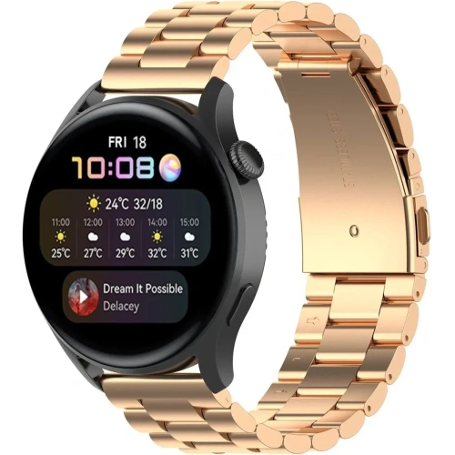 Kup Ceas inteligent Bizon Strap Aura 18 mm roz-auriu - BIZ8143 - {ean13} - Sklep Home Screen