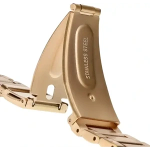 Kup Pasek ze stali nierdzewnej Bizon Strap Watch Aura do Smartwatcha 18 mm różowozłoty - BIZ8143 - {ean13} - Sklep Home Screen