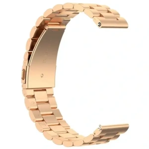 Kup Pásek z nerezové oceli Bizon Strap Watch Aura pro smartwatch 18 mm růžově zlatý - BIZ8143 - {ean13} - Sklep Home Screen