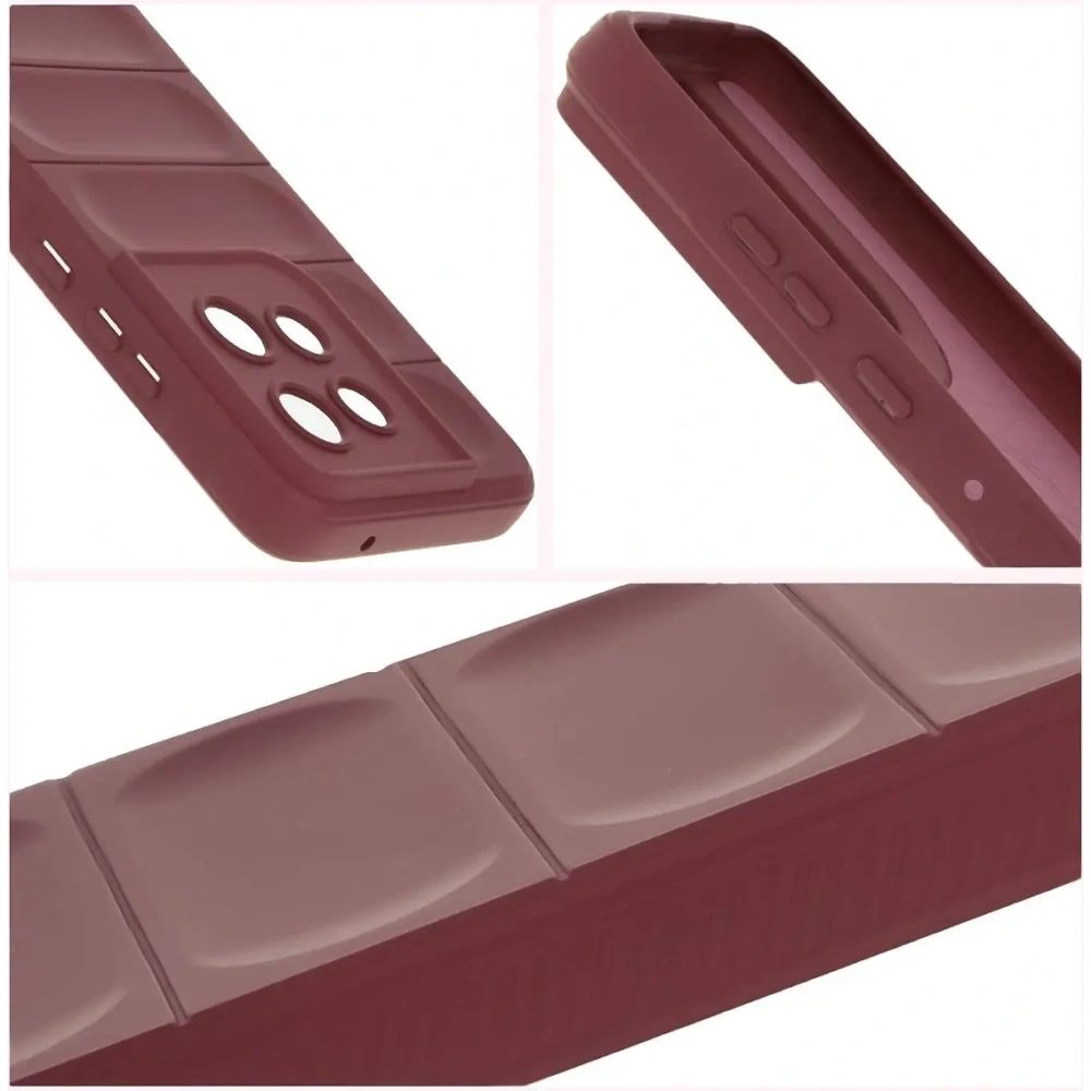 Pancerne etui Bizon Case Tur do Motorola Edge 50 Neo ciemnofioletowe