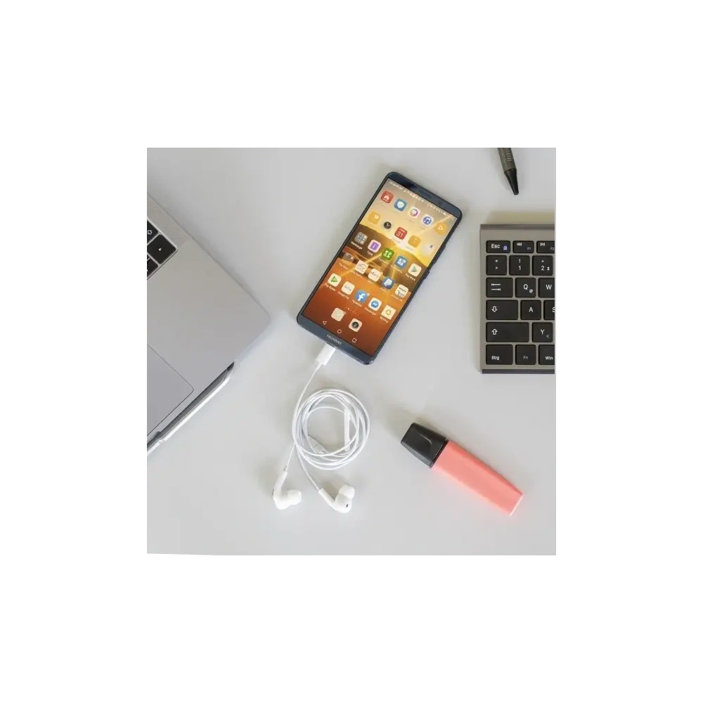 Słuchawki dokanałowe 4smarts Melody Digital Basic USB-C z przetwornikiem D/A biały/white