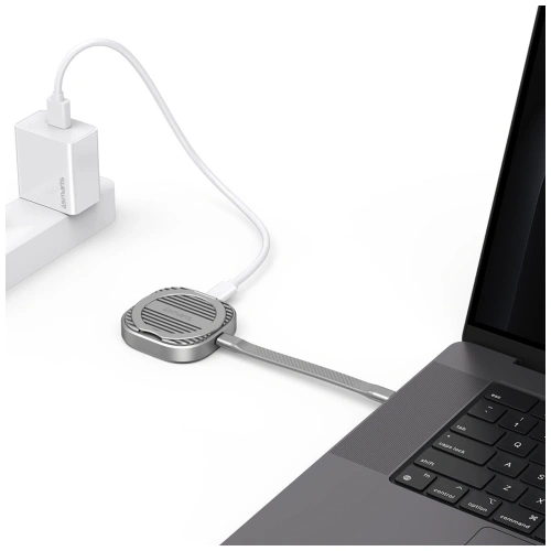 Kup Magnetyczna obudowa na SSD M.2 2230 NVMe 4smarts do 4TB z podpórką 3xUSB-C MagSafe szary - 4SMR65 - {ean13} - Sklep Home Screen
