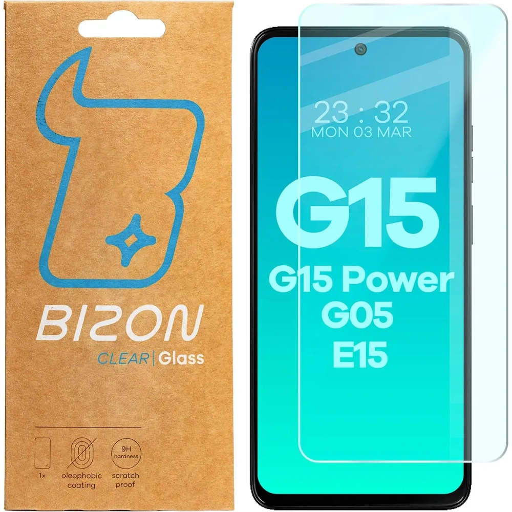 Szkło hartowane Bizon Glass Clear 2 do Motorola Moto G15 / G15 Power / G05 / E15