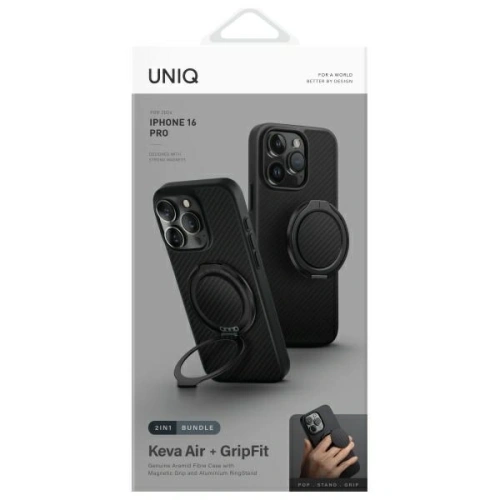 Kup UNIQ Keva Air Apple iPhone 16 Pro Magclick töltés szénfekete - UNIQ1428 - {ean13} - Sklep Home Screen