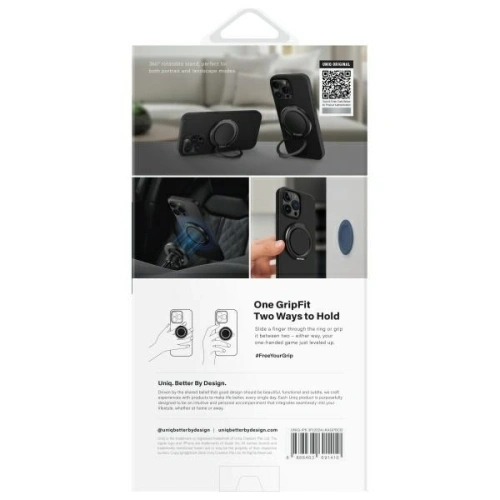 Buy UNIQ Keva Air Apple iPhone 16 Pro Magclick Charging carbon black - UNIQ1428 - {ean13} - Home Screen Store Europe