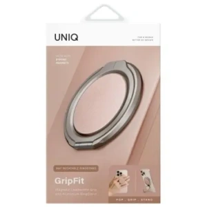 Kup Magnetický úchyt na prst s funkcí stojánku UNIQ Gripfit 360 Magnetic Mount&Kickstand růžový/blush pink - UNIQ1432 - {ean13} - Sklep Home Screen