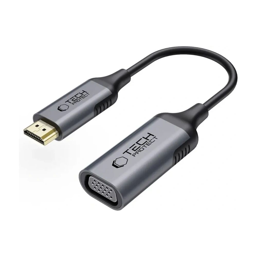 Adapter Tech-Protect Ultraboost HDMI / VGA FHD 60Hz Black