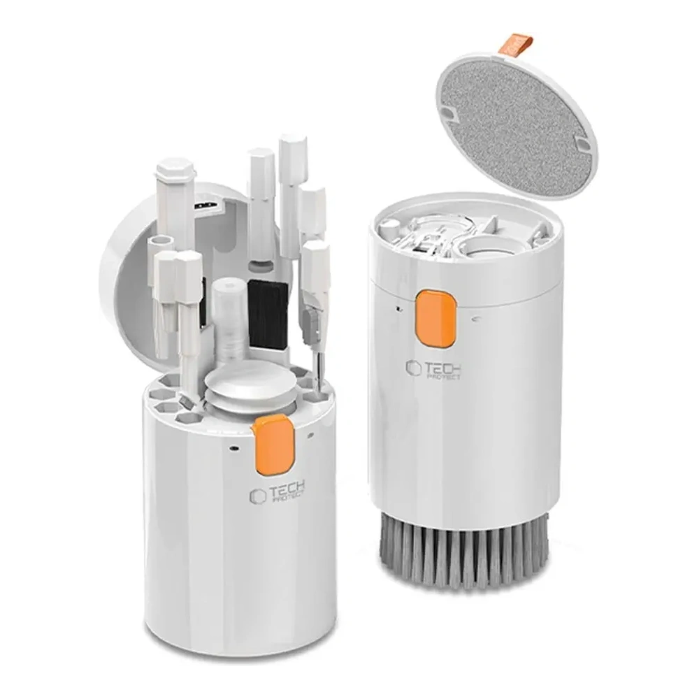 Zestaw czyszczący do telefonu / słuchawek / laptopa Tech-Protect CS01 Cleaner Set 20in1 For Phone & Earphone & Tablet & Laptop White