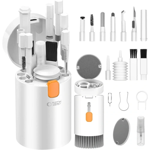 Buy Tech-Protect CS01 Cleaner Set 20in1 For Phone & Earphone & Tablet & Laptop White - THP3806 - {ean13} - Home Screen Store Europe